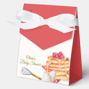 Plaid Berry Pancake Egg Whisk Brunch Baby Shower  Favour Box