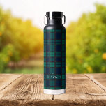 Plaid Black Watch Blue Black Pattern Tartan Water Bottle<br><div class="desc">Classic water bottle featuring the popular traditional clan Black Watch Scottish plaid pattern. This classic elegant plaid pattern makes this an appreciated gift to every true water bottle user on any special occasion or treat yourself</div>