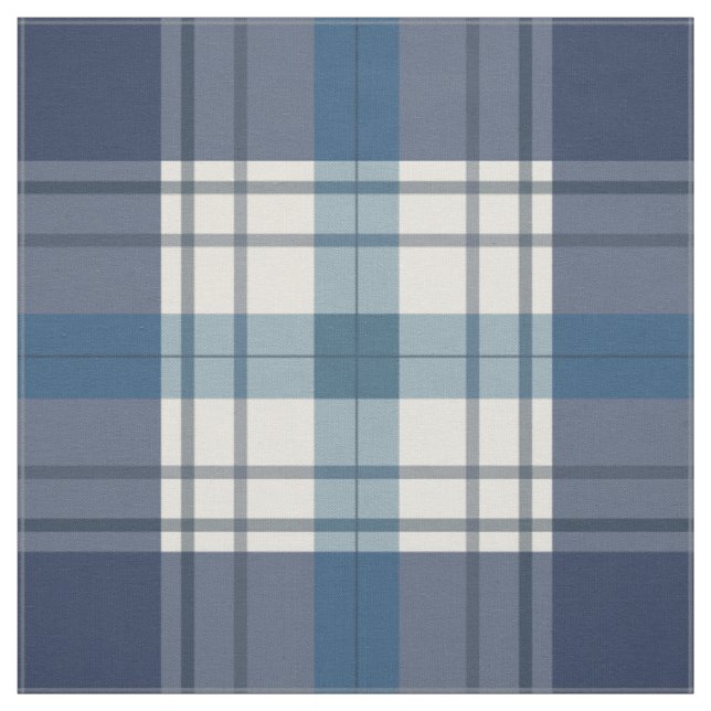 plaid blue fabric (Swatch)