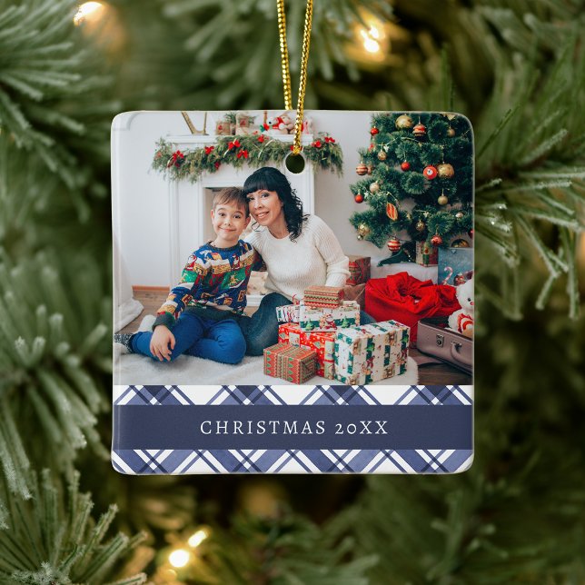 Plaid Blue Ornament (Plaid Blue Ornament
)