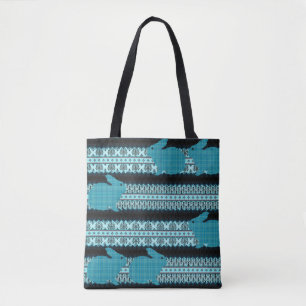 Plaid Bunnies Tote Bag