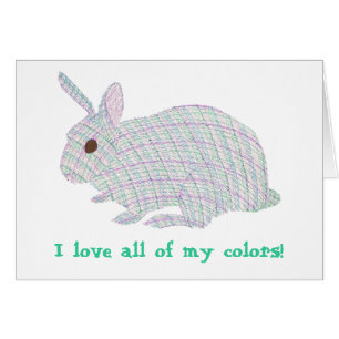 Plaid Bunny, I love all of my colours Affirm