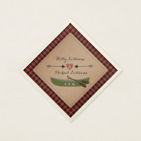 Plaid Canoe + Heart With Arrows Rustic Wedding