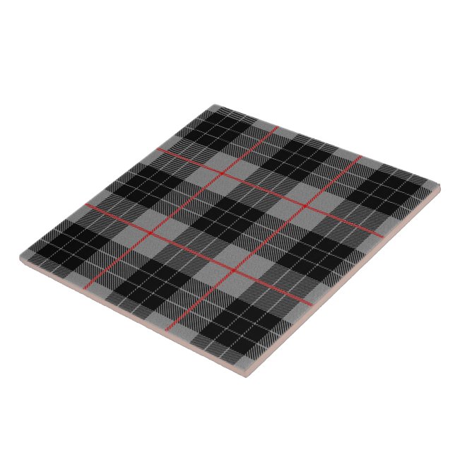 Plaid Ceramic Tile (Side)