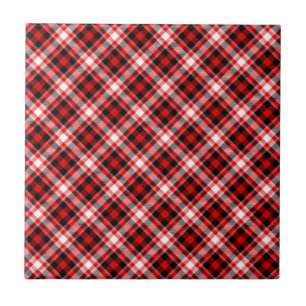 Plaid Checks Fabric Texture Pattern-68767 Ceramic Tile