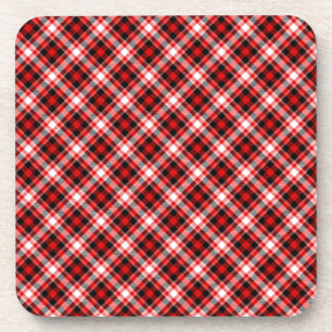 Plaid Checks Fabric Texture Pattern-68767 Coaster