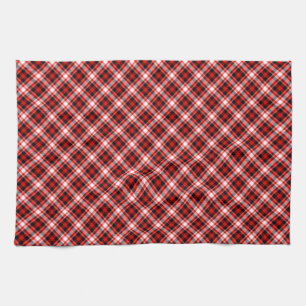 Plaid Checks Fabric Texture Pattern-68767 Tea Towel