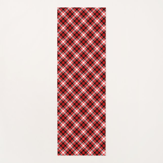 Plaid Checks Fabric Texture Pattern-68767 Yoga Mat (Front)