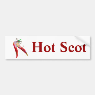 Plaid Chilis Bumper Sticker
