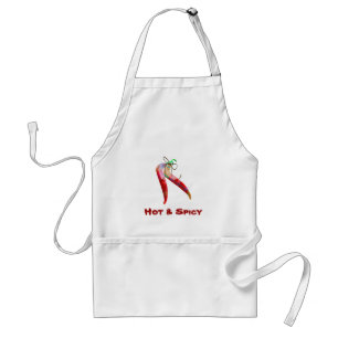 Plaid Chilli Peppers Apron