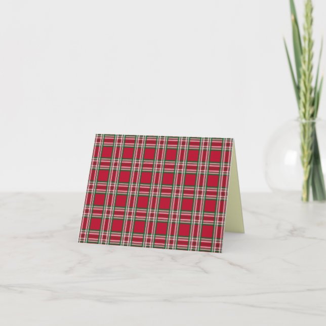 Plaid Christmas Card (Front)