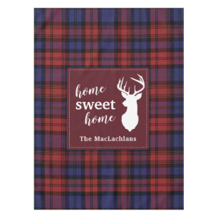 Plaid Christmas MacLachlan Personalised Tartan Tablecloth