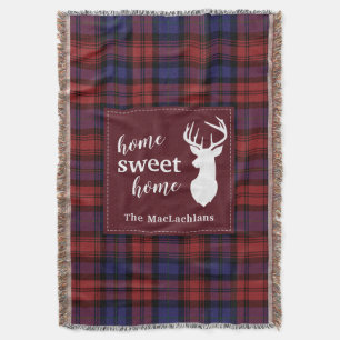 Plaid Christmas MacLachlan Personalised Tartan Throw Blanket
