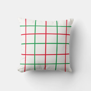 Plaid Christmas "Merry Christmas" Cushion