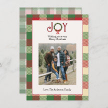 Plaid Christmas Photo