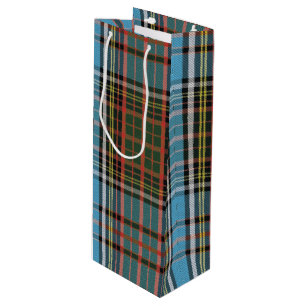 Plaid Christmas Tartan Clan Anderson Wine Gift Bag