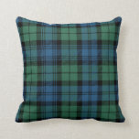 Plaid Clan Campbell Black Green Blue Check Tartan Cushion<br><div class="desc">Add a classic and traditional touch with this plaid Clan Campbell tartan green black and blue check square pillow. Makes a great gift or as a treat to yourself. Match it with your latest decor this season. Combine your new pillow with with our matching blanket or duvet cover to form...</div>