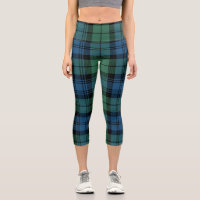 Plaid Clan Campbell Green Blue Tartan