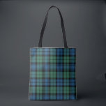 Plaid Clan Campbell Green Blue Tartan Tote Bag<br><div class="desc">Up accessories game with these bold,  dark,  and quality tote bag featuring Campbell Scottish tartan plaid pattern. Great for the holidays and perfect for any time of the year. Awesome Scottish Clan tartan design.</div>