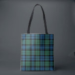 Plaid Clan Campbell Green Blue Tartan Tote Bag<br><div class="desc">Up accessories game with these bold,  dark,  and quality tote bag featuring Campbell Scottish tartan plaid pattern. Great for the holidays and perfect for any time of the year. Awesome Scottish Clan tartan design.</div>