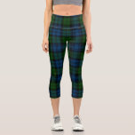 Plaid Clan Campbell Military Green Black Tartan Capri Leggings<br><div class="desc">Plaid Clan Campbell Military Green Black Tartan Capri Leggings</div>