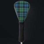 Plaid Clan Campbell Rustic Green Tartan Golf Head Cover<br><div class="desc">Add a classic and traditional touch to your game with this plaid Clan Campbell tartan green black blue check Gold Head Cover. Makes a great fathers day gift or as a treat to yourself. Combine your new Golf Head Cover with our matching golf towel or bandanna to form the ultimate...</div>