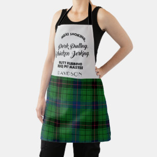 Plaid Clan Davidson Chef Tartan Apron