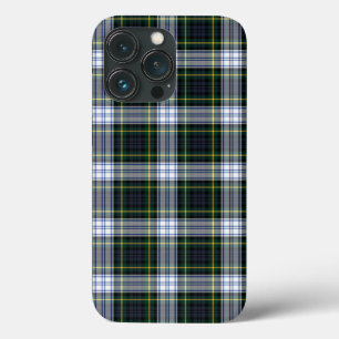 Plaid Clan Gordon Tartan Green White Purple Check iPhone 13 Pro Case
