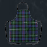 Plaid Clan MacKenzie Green Purple Check Tartan Apron<br><div class="desc">Add a classic and traditional touch to your accessories with this plaid Clan MacKenzie tartan purple green black check apron. Makes a great gift or as a treat. Match it with your latest indoor decor while maintaining a great family tradition. Combine your new apron with our matching tartan kitchen towel...</div>