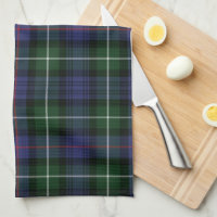 Plaid Clan MacKenzie Green Purple Check Tartan