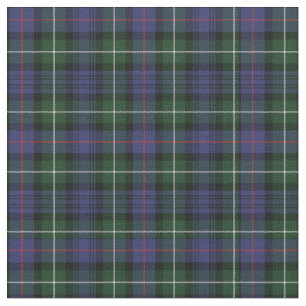 Plaid Clan MacKenzie Tartan Green Purple Check Fabric