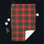 Plaid Clan MacKinnon Red Green Check Tartan Golf Towel<br><div class="desc">Show up in style this plaid Clan MacKinnon tartan green and red check golf towel. This golfing accessory would also makes a great gift or just treat yourself. Match it with your favourite accessory this season as you improve your handicap. You might just have everyone looking on with some envy....</div>