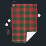 Plaid Clan MacKinnon Red Green Check Tartan Golf Towel<br><div class="desc">Show up in style this plaid Clan MacKinnon tartan green and red check golf towel. This golfing accessory would also makes a great gift or just treat yourself. Match it with your favourite accessory this season as you improve your handicap. You might just have everyone looking on with some envy....</div>