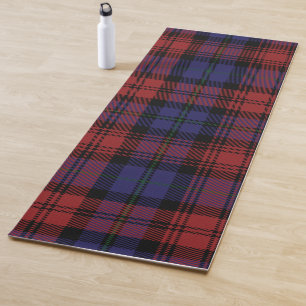 Plaid Clan MacLachlan Purple Red Check Tartan Yoga Mat