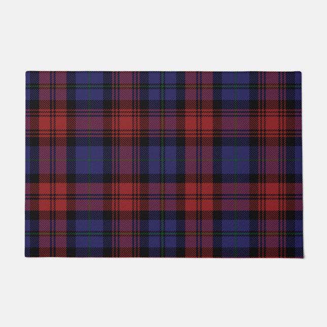 Plaid Clan MacLachlan Red Purple Check Tartan Doormat (Front)