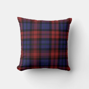 Plaid Clan MacLachlan Red Purple Tartan Cushion
