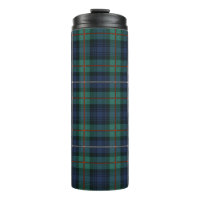 Plaid Clan Robertson Green Purple Check Tartan