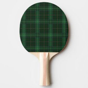 Plaid Clan Walsh Tartan Green Chequered Ping Pong Paddle