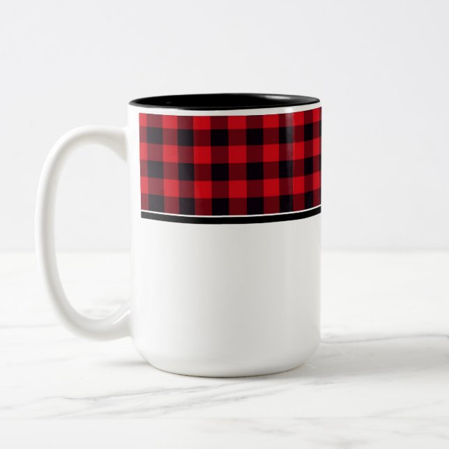 Plaid Coffee Mug (Left)