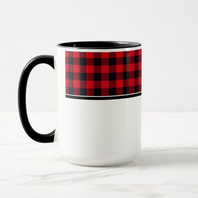 Plaid Coffee Mug (Left)