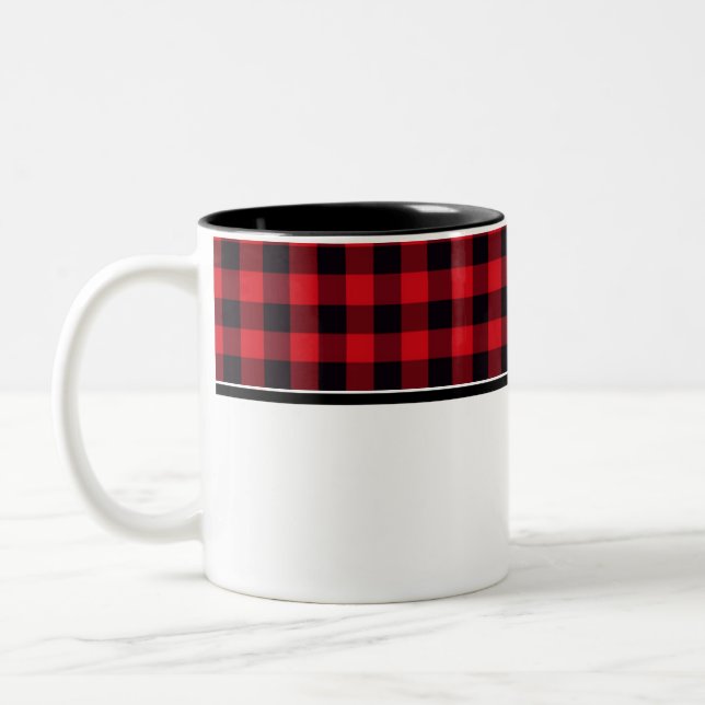 Plaid Coffee Mug (Left)