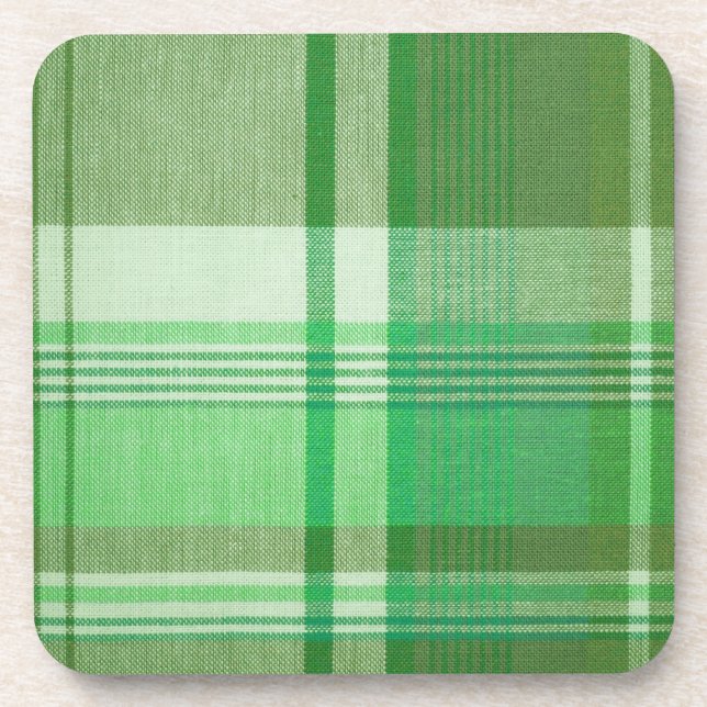 Plaid Cork Coaster (Front)