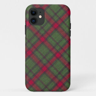 Plaid cotton fabric Case-Mate iPhone case