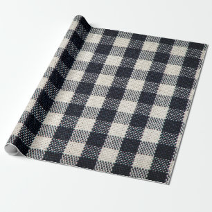 Plaid cotton fabric texture background. wrapping paper