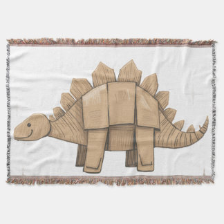 Plaid Décoratif avec Adorable Dinosaure Cartoon Throw Blanket