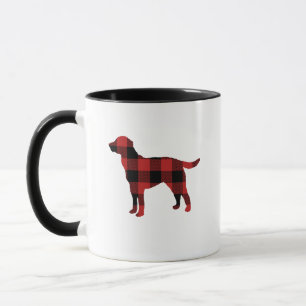 Plaid Dog Labrador Rustic Cabin Mug