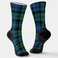 Plaid Elegant Clan Campbell Green Check Tartan