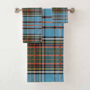 Plaid Elegant Rustic Anderson Tartan Farmhouse Bath Towel Set