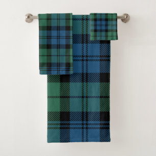 Plaid Elegant Rustic Clan Campbell Tartan Bath Towel Set