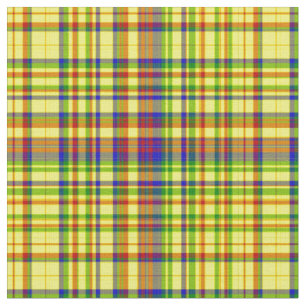Plaid Fabric-Primary Colours 09 Fabric